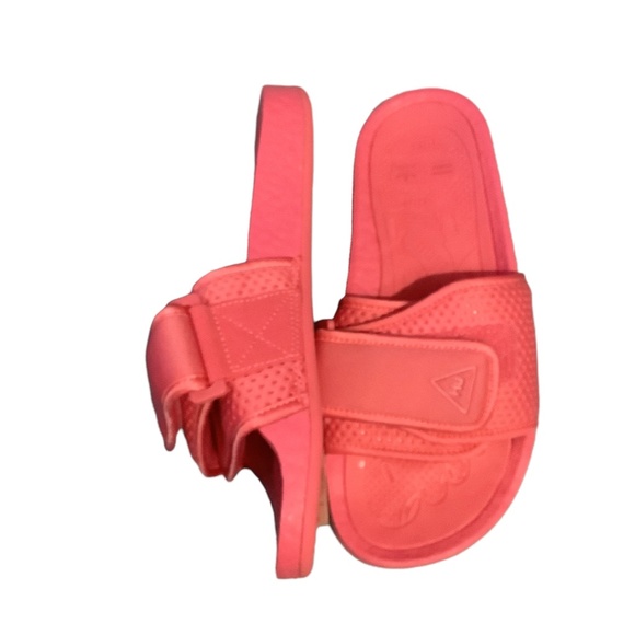 Adidas Hu Pharell WIlliams Boost Slides/Semi Solar Pink sz 6mens -7 womans - Picture 3 of 4
